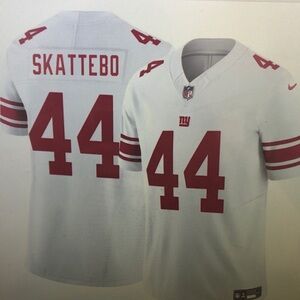 😎Cam Skattebo White Jersey Stitched Vapor😍